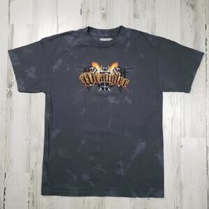 NWOT Wrangler Rodeo Crinkle Custom Bleach Dyed Graphic T-Shirt Men's Size XXL